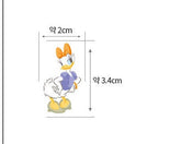 Disney Daisy Duck Ribbon Flower Pattern Fabric printed in Korea by the Half Yard
